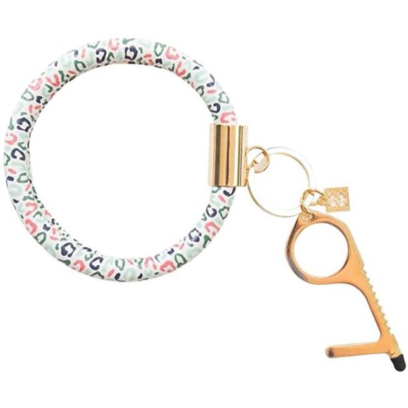 NWT Mary Square Clean Key Chain Ring With Stylus Tip - Picture 1 of 2